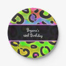 Search for rainbow animal print plates Neon