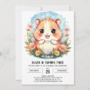 Search for hamster birthday invitations Watercolor