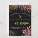 Search for fireworks birthday invitations Watercolor