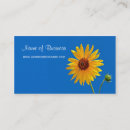 Search for sunflower business cards Yellow flower