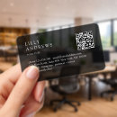 Search for black plastic business cards Modern