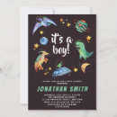 Search for dinosaur baby boy shower invitations T rex