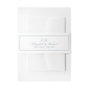 Search for dusty blue invitation belly bands Elegant