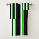 Search for black green white bath towels Pattern