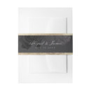 Search for vintage invitation belly bands gold