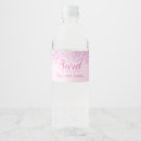 Search for sweet 16 water bottle labels Glitter