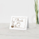 Search for baby is brewing thank you cards Hand drawn