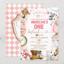 Search for white diamond birthday invitations Alice in wonderland