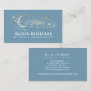 Search for stars business cards Moon and stars