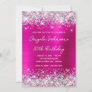 Search for fuchsia pink and silver invitations Elegant