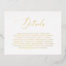 Search for gold foil wedding enclosure cards Details