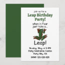 Search for leap birthday invitations Funny