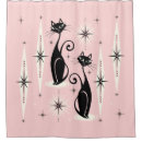 Search for retro cats shower curtains Atomic cat