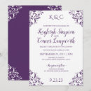 Search for fairytale wedding invitations Purple