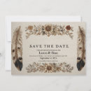 Search for boho feather wedding invitations Vintage