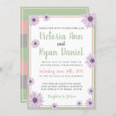 Search for lavender sage wedding invitations Flower