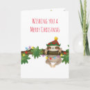 Search for sloth christmas cards Red