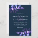 Search for purple and blue wedding invitations Periwinkle