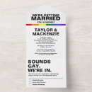 Search for gay pride wedding invitations Mr and mr