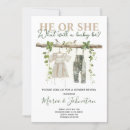 Search for boho gender reveal invitations He or she