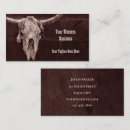 Search for cow skull business cards Country