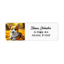 Search for corgi return address labels Puppy