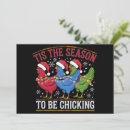 Search for funny chicken christmas cards Santa
