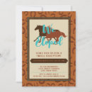 Search for leather wedding invitations Cowboy