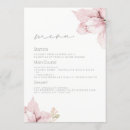 Search for floral wedding menus Reception