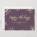 Search for purple holiday cards Elegant