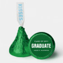 Search for green and white graduation favors Graduate