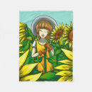 Search for sunflower blankets Girl