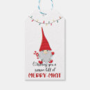 Search for candy favor tags Red and white