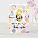 Search for six year girl birthday cards For her