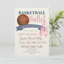 Search for basketball gender reveal invitations Chalkboard