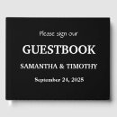 Search for black and white guest books Contemporary