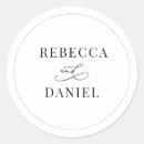 Search for couples names stickers Elegant simple rustic