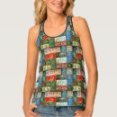 Search for car all over print womens tank tops retro