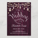 Search for rustic burgundy wedding invitations Boho