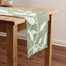 Search for sage green table runners Green and white
