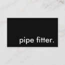 Search for pipe fitter business cards Construction