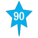 Search for 90th birthday cake toppers Blue