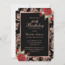 Search for red and black 30th birthday invitations Elegant