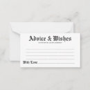 Search for wedding advice cards Elegant