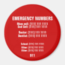 Search for phone number magnets 911