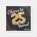 Search for 25th birthday napkins Modern