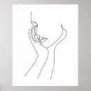 Search for abstract woman face art Minimalist line