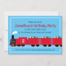 Search for train 3rd birthday invitations Two