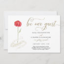 Search for beauty and the beast wedding invitations Be our guest