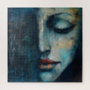 Search for womans face puzzles Symbolism